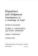 Cover of Experience and Judgment