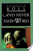 Cover of And Never Said a Word