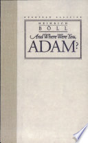 Cover of And where Were You, Adam?