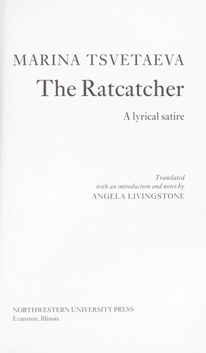 Cover of The Ratcatcher: A Lyrical Satire