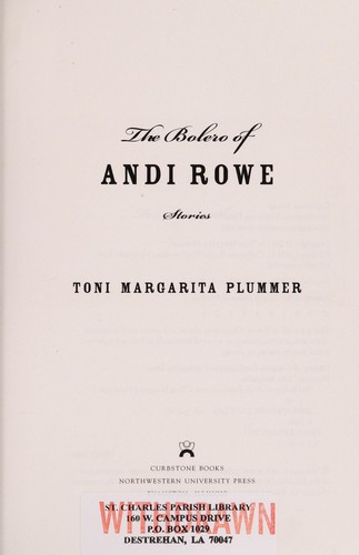 Cover of The bolero of Andi Rowe