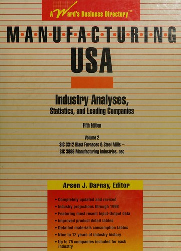 Cover of Manufacturing U. S. A