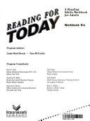 Cover of Reading for Today