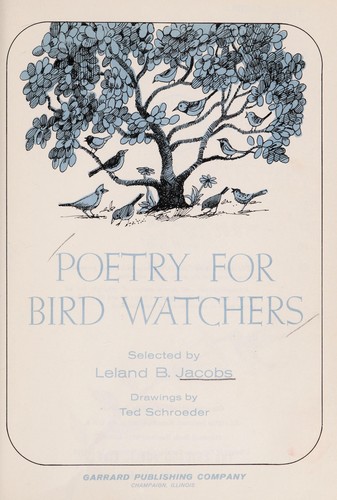 Cover of Poetry for bird watchers