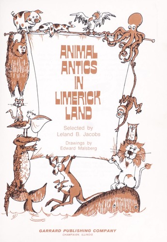 Cover of Animal antics in limerick land
