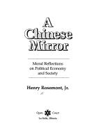 Cover of Chinese Mirror