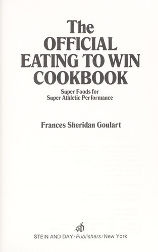 Cover of The official eating to win cookbook