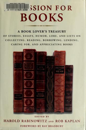 Cover of A passion for books