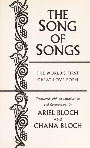 Cover of The Song of songs : the world's first great love poem
