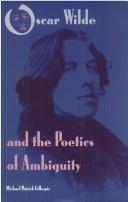 Cover of Oscar Wilde and the poetics of ambiguity