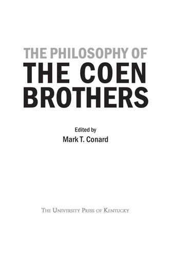 Cover of The philosophy of the Coen brothers