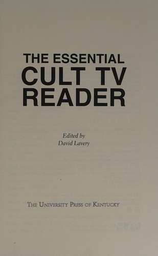 Cover of The essential cult TV reader