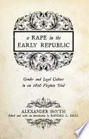 Cover of A Rape in the Early Republic