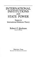 Cover of International institutions and state power