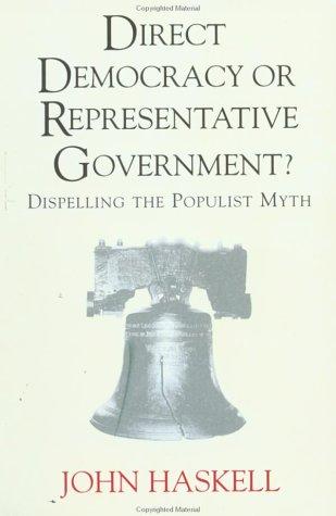 Cover of Direct Democracy or Representative Government?