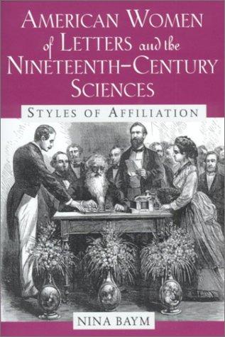 Cover of American Women of Letters and the Nineteenth-Century Sciences