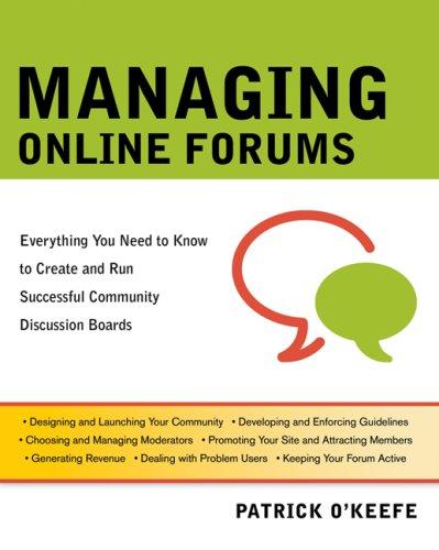 Cover of Managing Online Forums