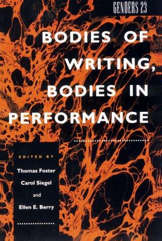 Cover of Bodies of writing, bodies in performance