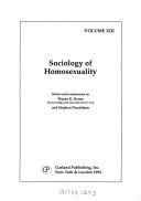 Cover of Sociology of homosexuality