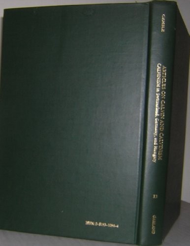 Cover of Calvinism in Switzerland, Germany, and Hungary