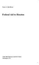 Cover of Federal aid to Houston
