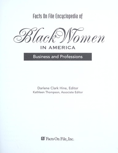 Cover of Facts on File encyclopedia of Black women in America