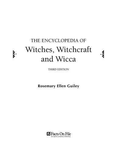 Cover of The Encyclopedia of Witches, Witchcraft and Wicca
