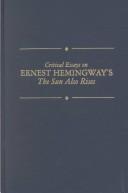 Cover of Critical essays on Ernest Hemingway's The sun also rises