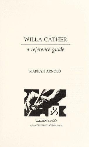 Cover of Willa Cather