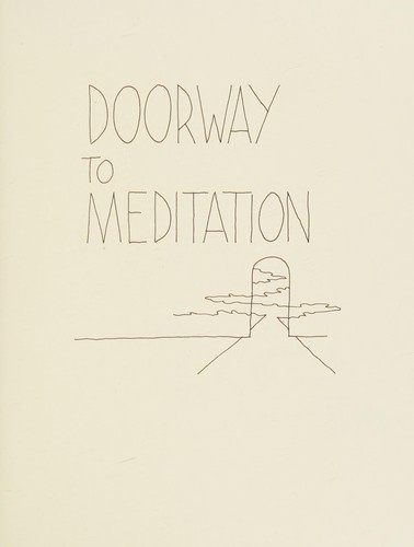 Cover of Doorway to meditation