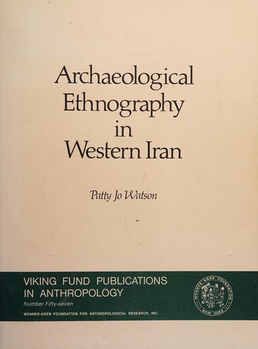 Cover of Archaeological ethnography in western Iran