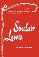 Cover of Sinclair Lewis (University of Minnesota Pamphlets on American Writers Number. 27)