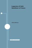 Cover of Legacies of anti-semitism in France