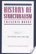 Cover of History of Structuralism: The sign sets, 1967-present