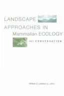 Cover of Landscape approaches in mammalian ecology and conservation