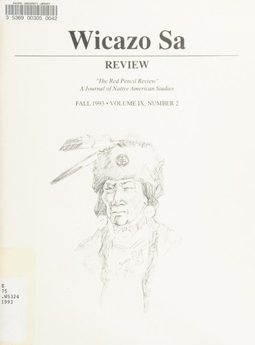 Cover of Wicazō ṡa review