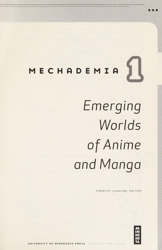 Cover of Mechademia