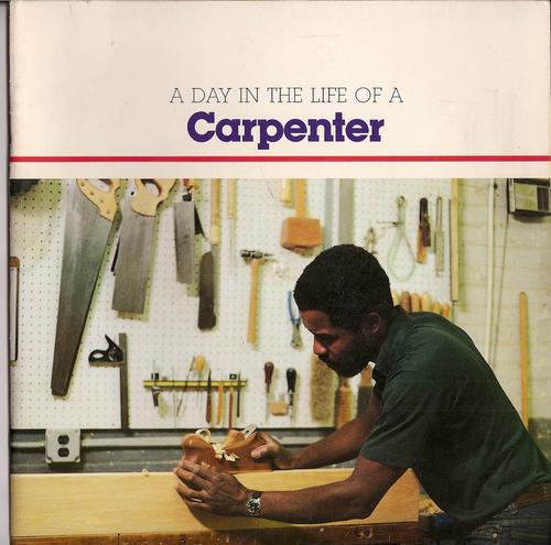 Cover of A day in the life of a carpenter