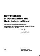 Cover of New Methods in Optimization and Their Industrial Uses: State of the Art, Recent Advances, Perspectives