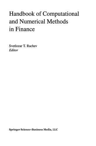 Cover of Handbook of Computational and Numerical Methods in Finance