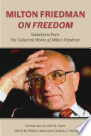 Cover of Milton Friedman on Freedom