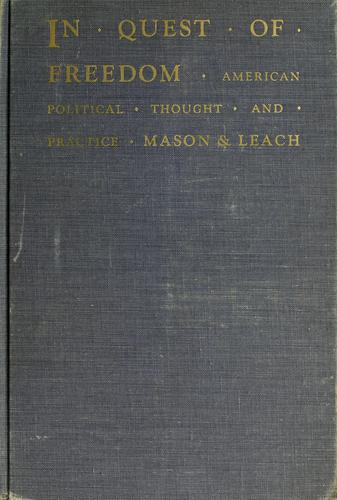 Cover of In quest of freedom