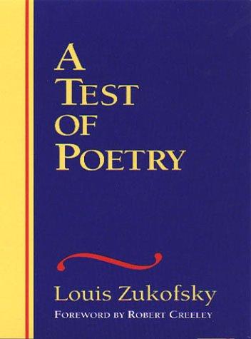 Cover of A test of poetry