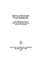 Cover of Revolutionary war sermons