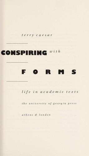 Cover of Conspiring with forms