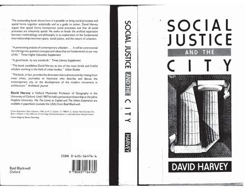 Cover of Social justice and the city