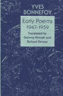 Cover of Early poems, 1947-1959