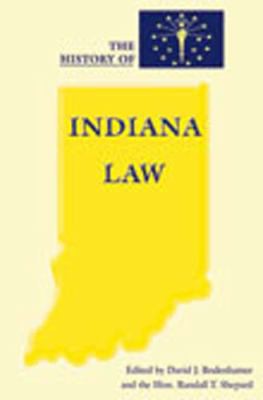 Cover of The history of Indiana law