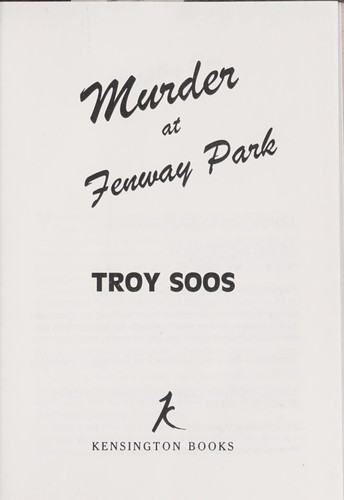 Cover of Murder at Fenway Park
