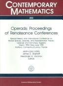 Cover of Operads: Proceedings of Renaissance Conferences: Special Session and International Conference on Moduli Spaces, Operads, and Representation ... Mathematics) (English and French Edition)